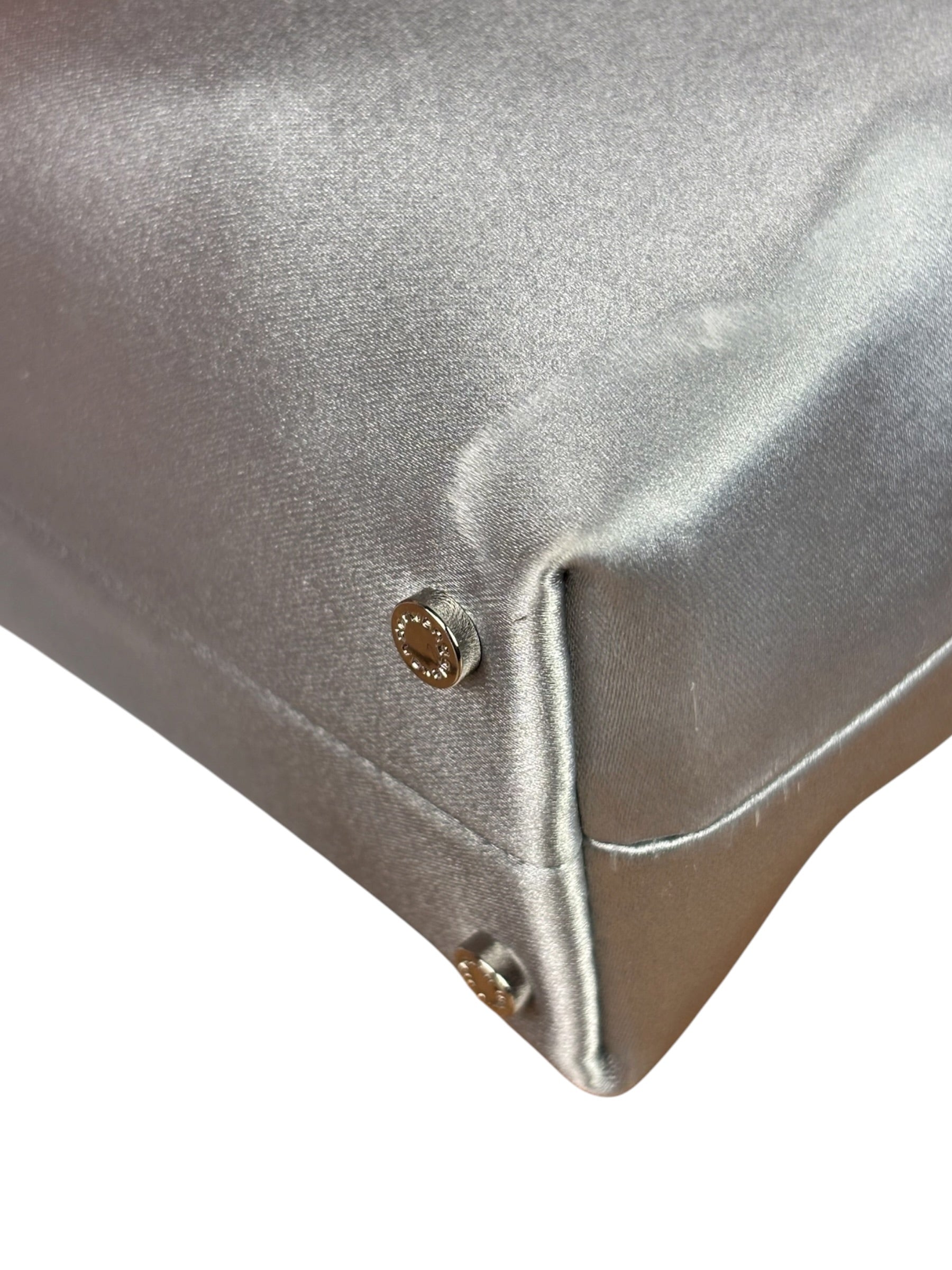 Alexander Wang Silver Satin Heiress Pouch