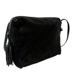 Bottega Veneta Black Suede/Leather Trim Crossbody Bag