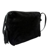 Bottega Veneta Black Suede/Leather Trim Crossbody Bag