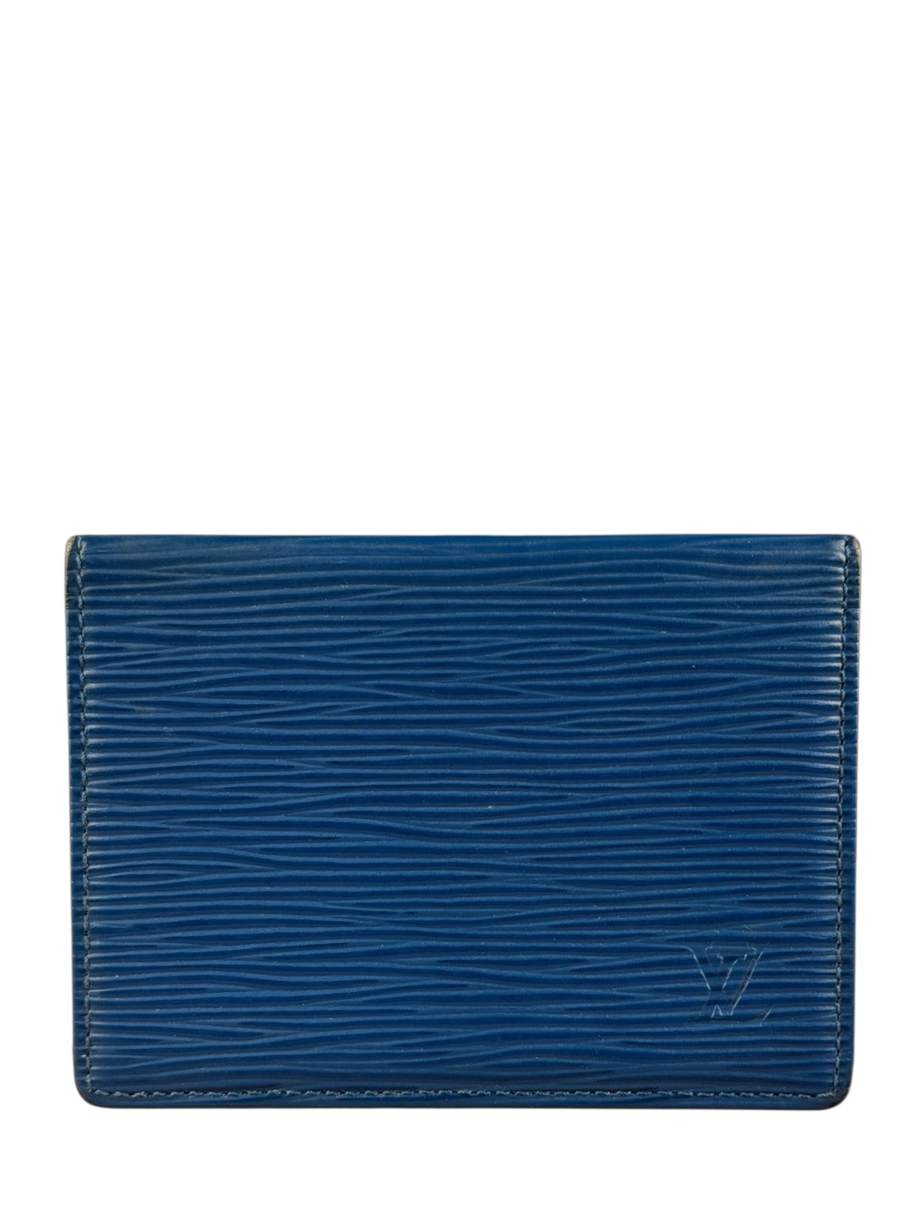 Louis Vuitton Blue Epi ID Holder