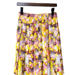 Prada Pleated Floral Long Skirt