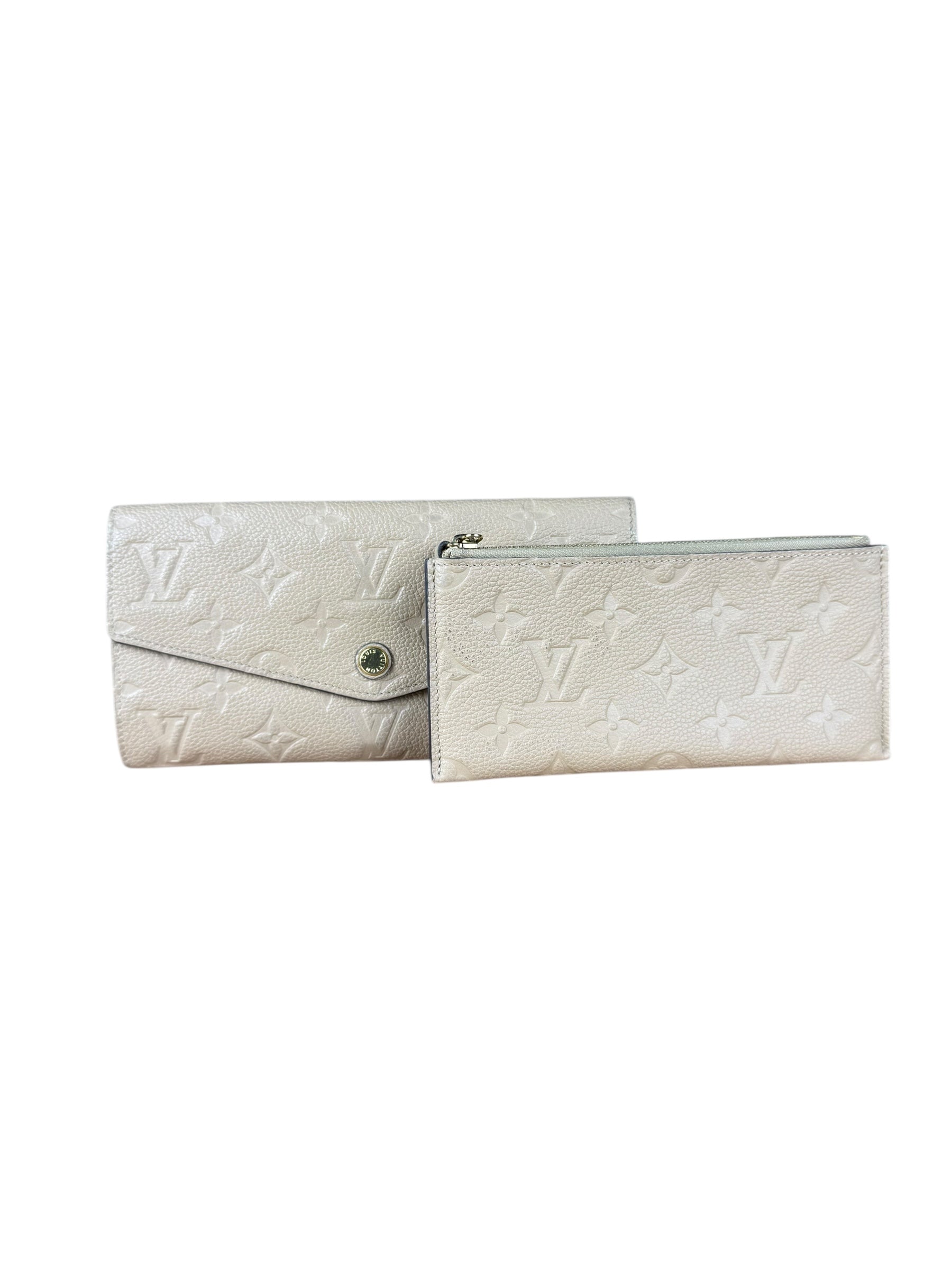 Louis Vuitton Empreinte Leather Beige Sarah Wallet