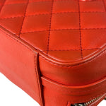 Chanel Red Quilted Lambskin Nano CC Box Camera Bag 2018