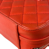 Chanel Red Quilted Lambskin Nano CC Box Camera Bag 2018