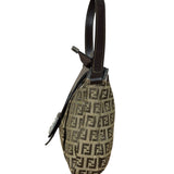 Fendi Zucchino Drawstring Flap Shoulder Bag