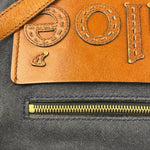 Chloe Dark Gray/Blue Harley Denim/Leather Crossbody Bag