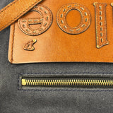 Chloe Dark Gray/Blue Harley Denim/Leather Crossbody Bag