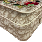 Christian Dior Trotter Flower Embroidered Flap Crossbody