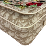 Christian Dior Trotter Flower Embroidered Flap Crossbody