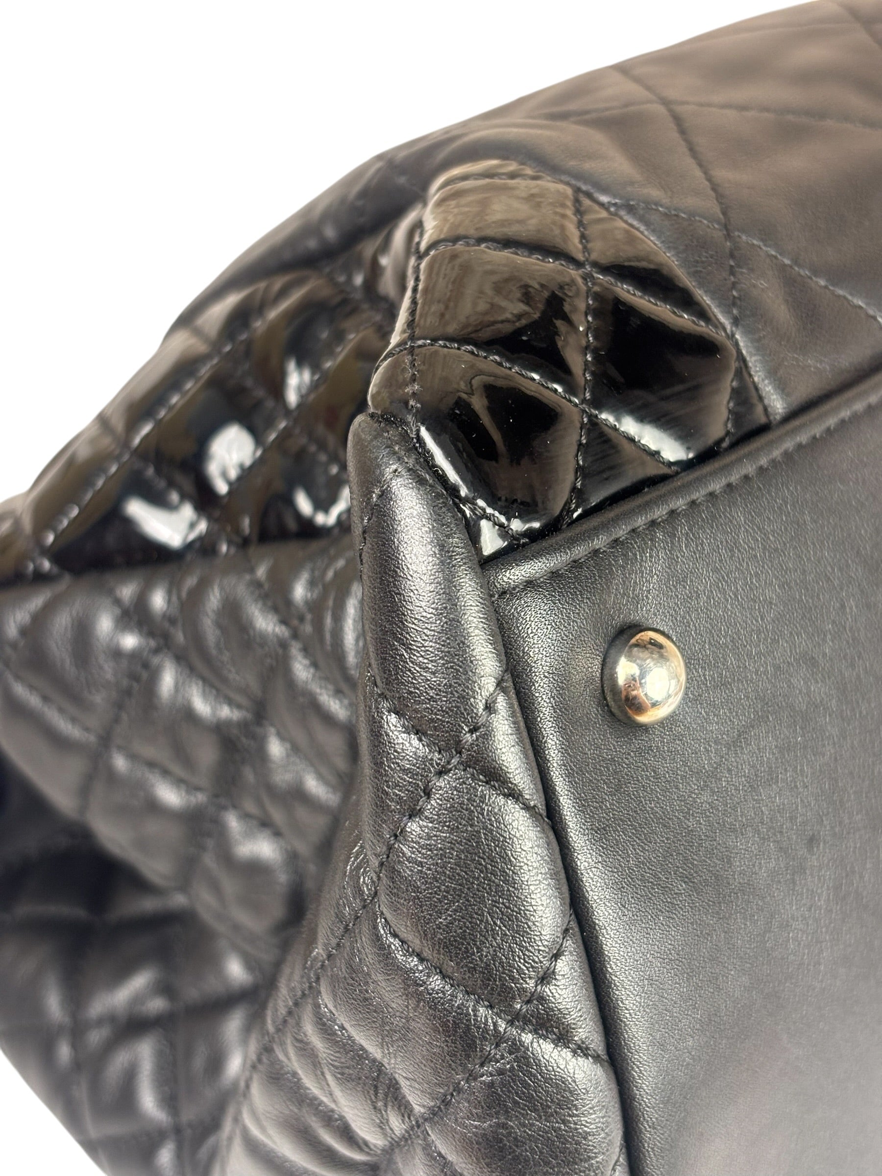 Chanel Black Quilted Leather Tote Bag 2014