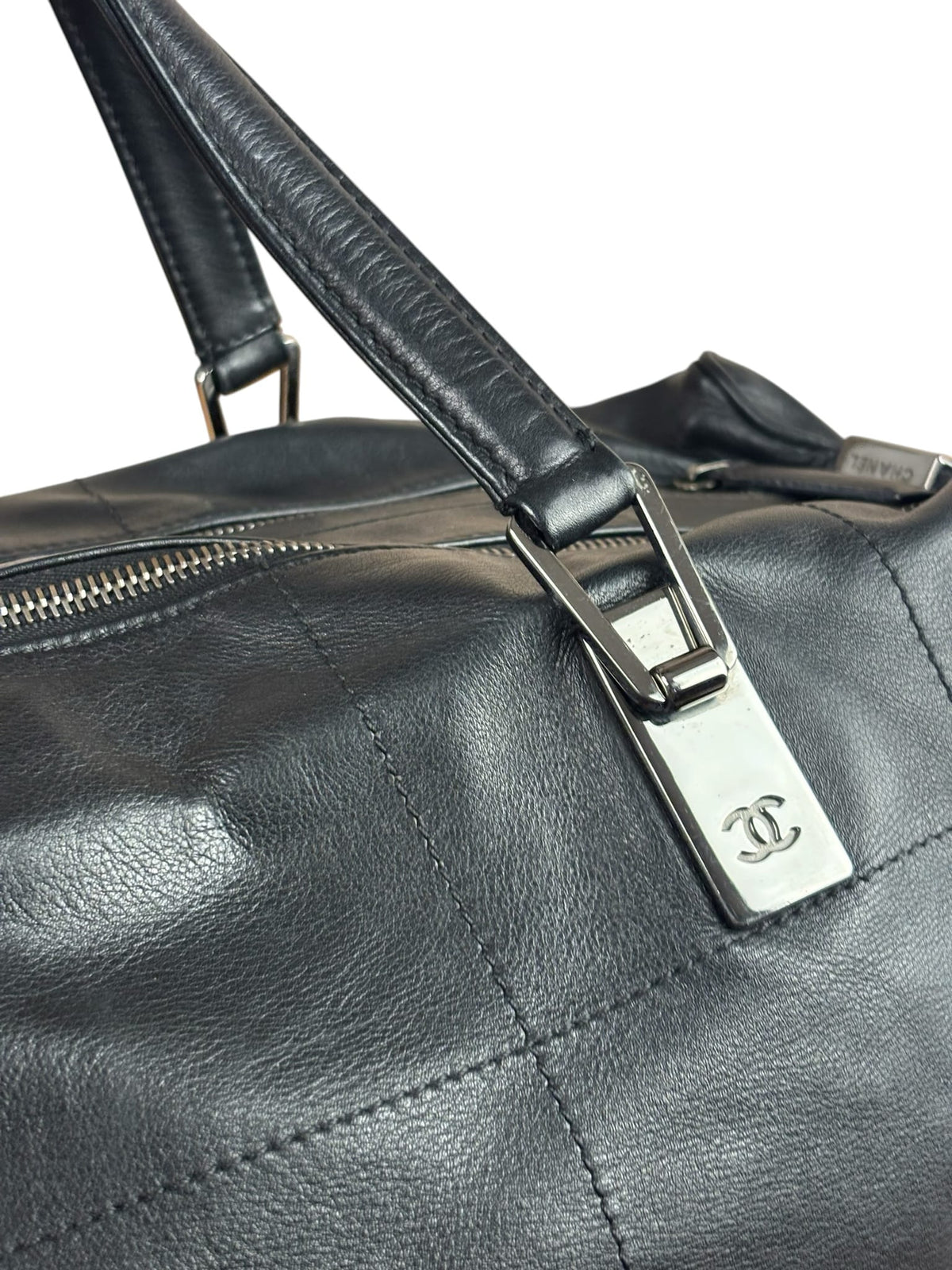 Chanel Black Wild Chocolate Bar Bowler Bag 2002