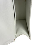 Balenciaga White Leather Hourglass Heart Nano Two-Way Bag