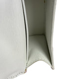 Balenciaga White Leather Hourglass Heart Nano Two-Way Bag