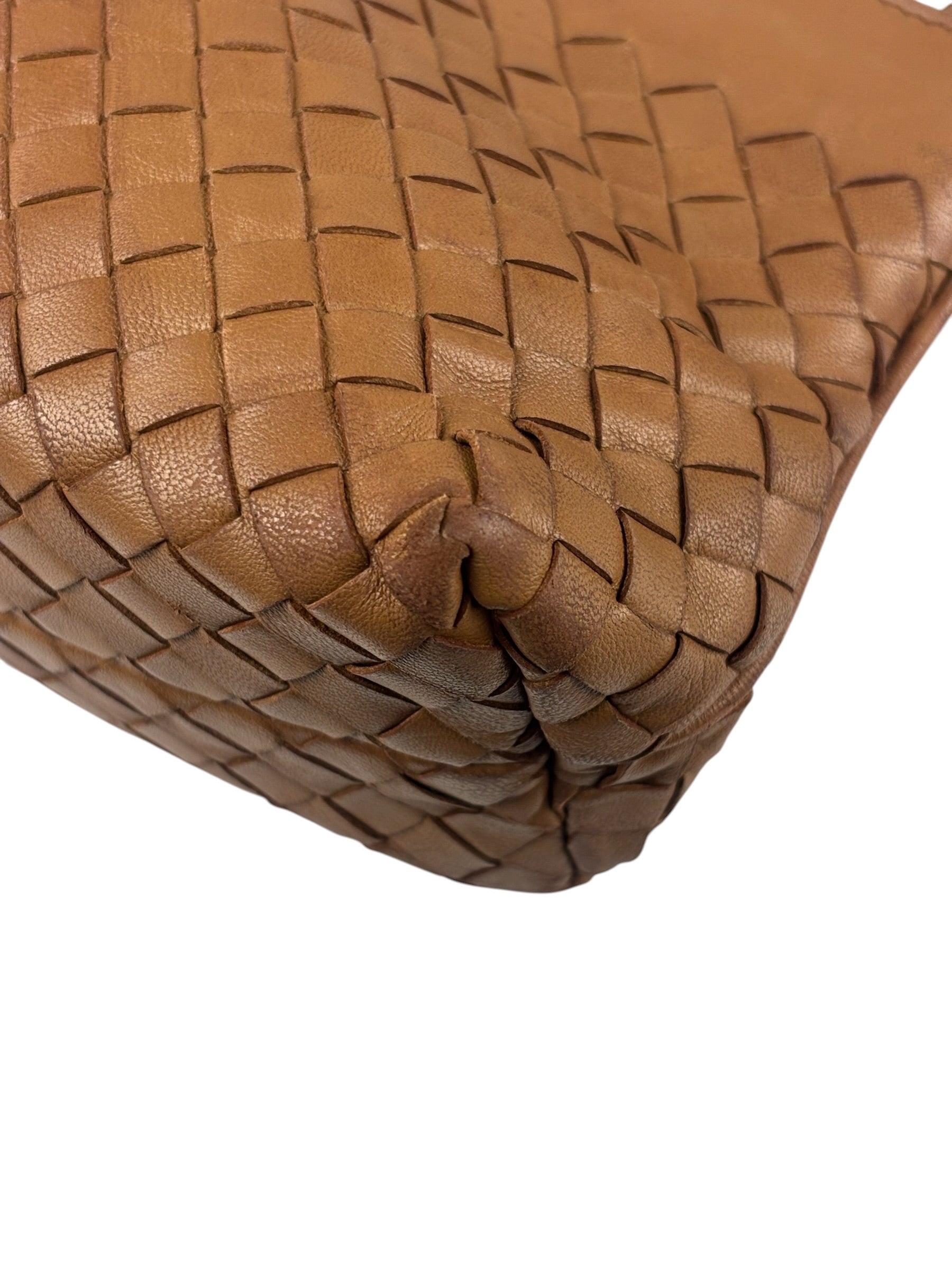 Bottega Veneta Brown Woven Intrecciato Pochette