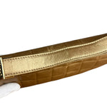 Chanel Gold Leather East West Shoulder Bag 2001