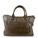 Balenciaga Brown Motocross Classic Travel Bag
