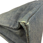 Burberry Vintage Blue Label Denim Nova Check Tote Bag