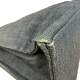 Burberry Vintage Blue Label Denim Nova Check Tote Bag