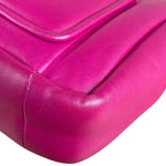 Chanel Fuchsia Pink Leather Puffy Flap Bag 2019