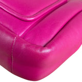 Chanel Fuchsia Pink Leather Puffy Flap Bag 2019