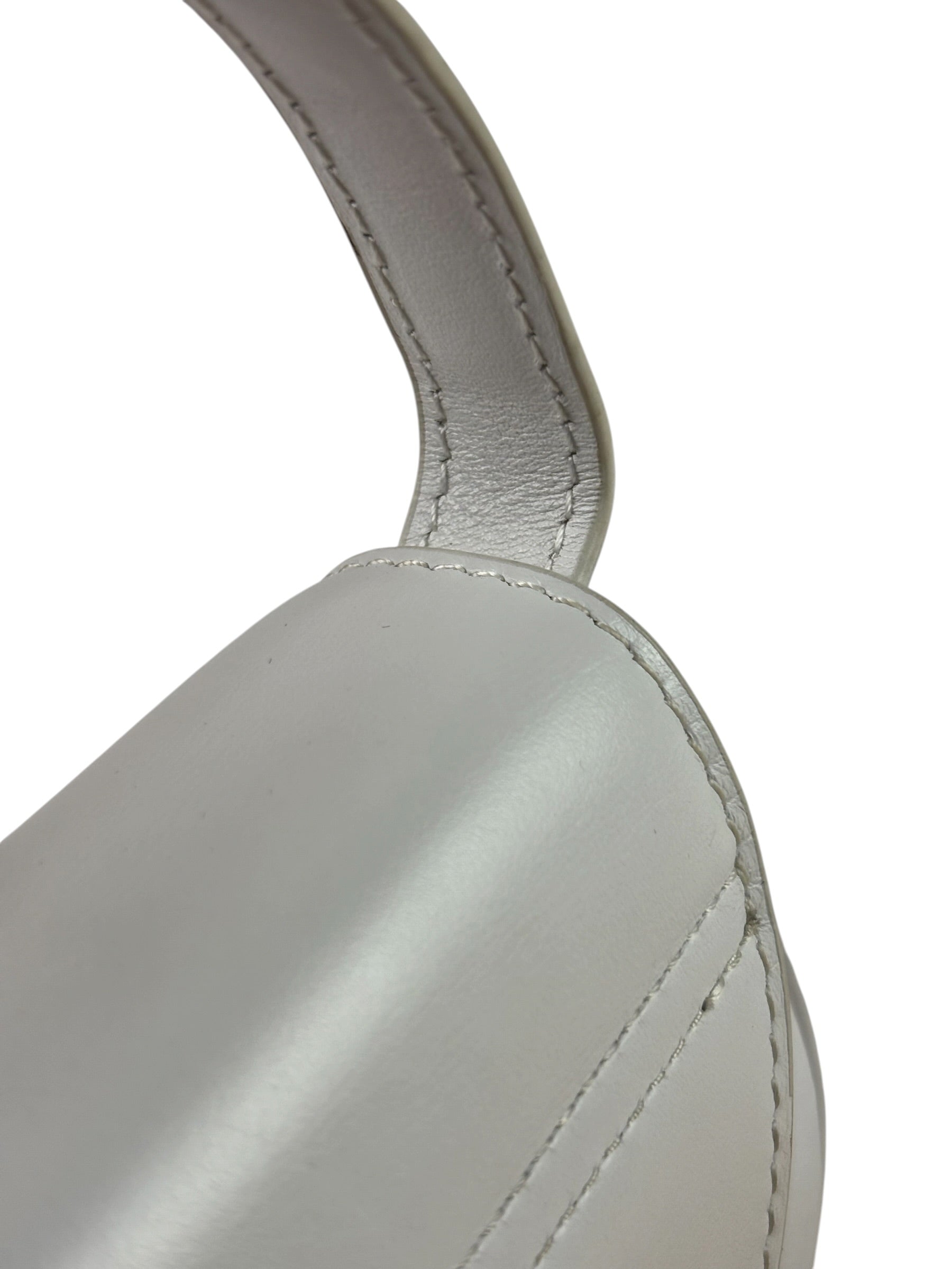 Diesel White Leather 1DR XS Two-Way Mini Bag