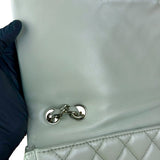 Chanel Light Sage Green Medium Classic Flap Shoulder Bag 2008