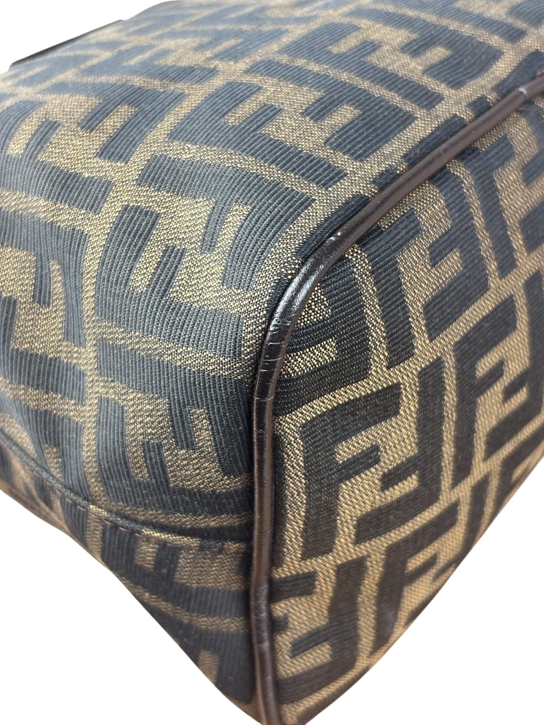 Fendi Zucca FF Mamma Baguette Shoulder Bag