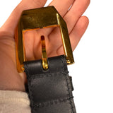 Gucci Black Leather Belt