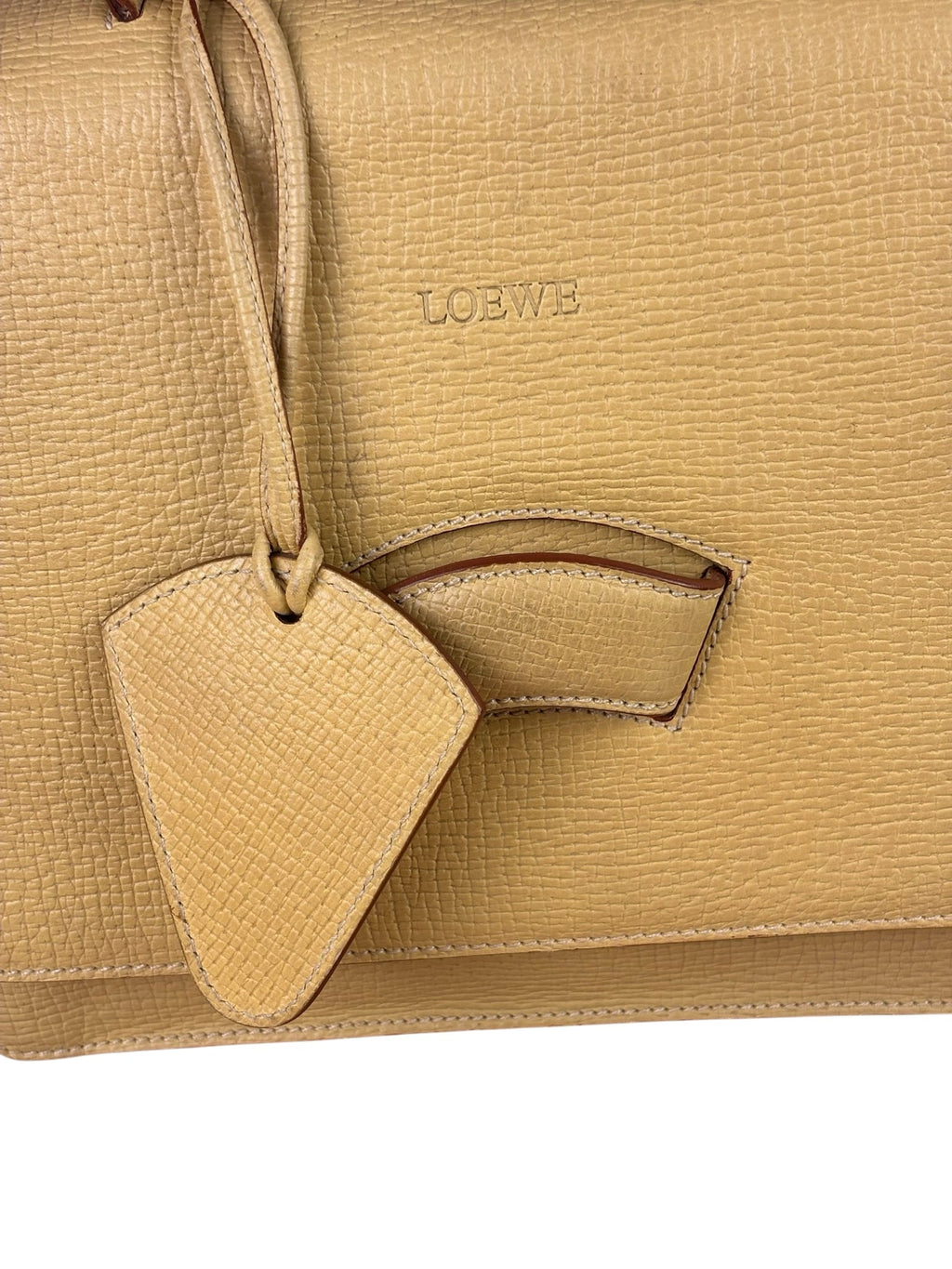 Loewe Muted Yellow Barcelona Two-Way Bag
