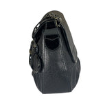 Fendi Black Patent Leather Trim B Bis Shoulder Bag