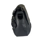 Fendi Black Patent Leather Trim B Bis Shoulder Bag