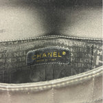Chanel Black Satin Chocolate Bar Mini East-West Flap Bag