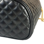 Gucci GG Zumi Cylindrical Black Quilted Leather Shoulder Bag