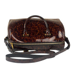 YSL Patent Leather Tortoise Shell Duffle