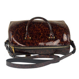 YSL Patent Leather Tortoise Shell Duffle