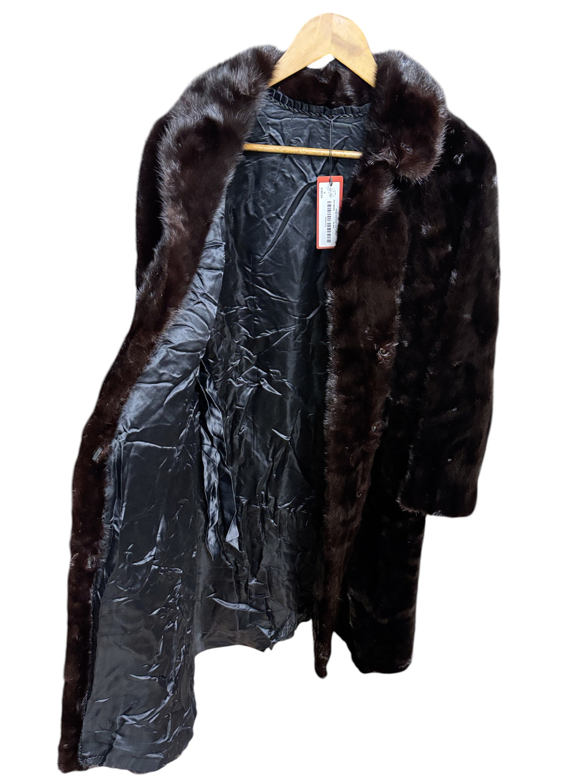 Vintage Brown Mink Long Fur Coat
