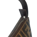 Fendi Leather Trim Zucca Pochette