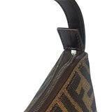 Fendi Leather Trim Zucca Pochette