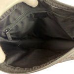 Gucci Vintage Black GG Canvas Shoulder Bag