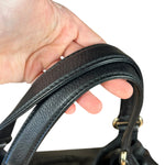 Gucci Black Leather Horsebit Flap Shoulder Bag