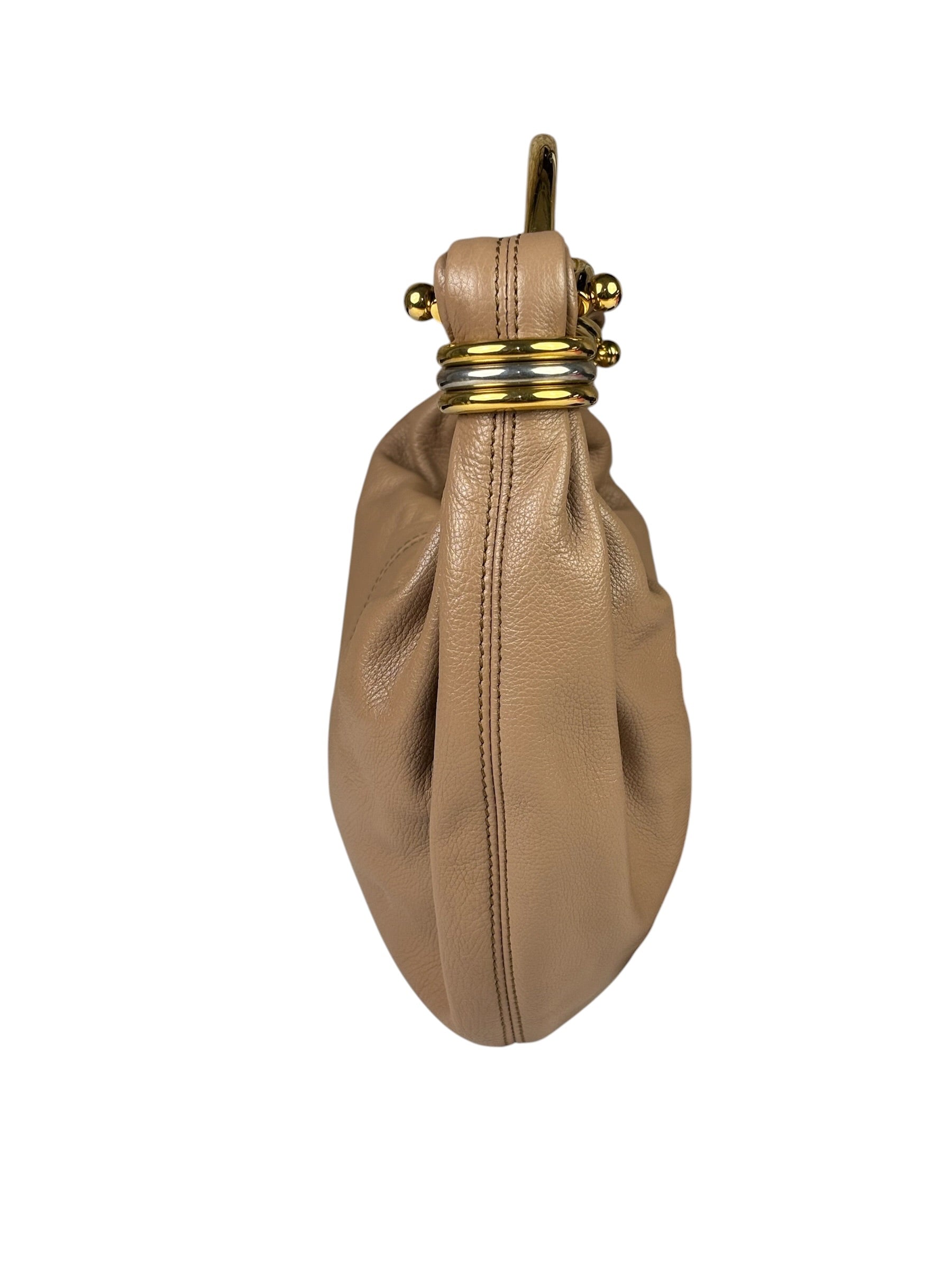 Chloe Woodrose Leather Small Bracelet Hobo Bag