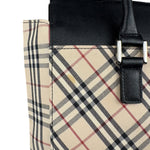 Burberry Beige Canvas Nova Check Tote Bag