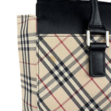 Burberry Beige Canvas Nova Check Tote Bag