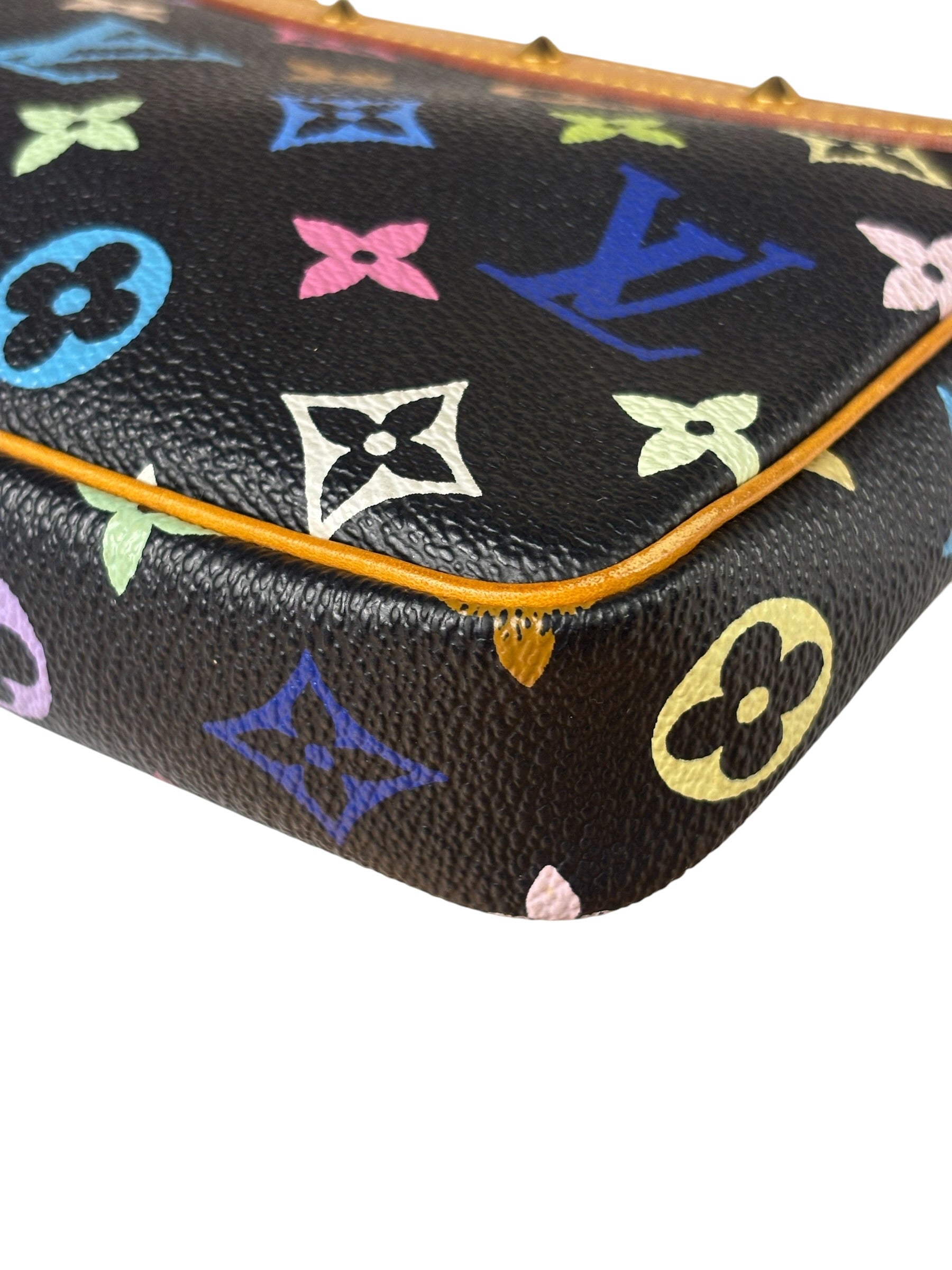 Louis Vuitton x Takashi Murakami Black Monogram Pochette
