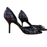 Gucci Vintage Horsebit Open Toe Pumps
