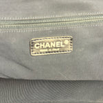 Chanel Navy Quilted Leather Lido Chain Shoulder Tote 2009