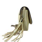 Gucci Soho Chain Flap Shoulder Bag White