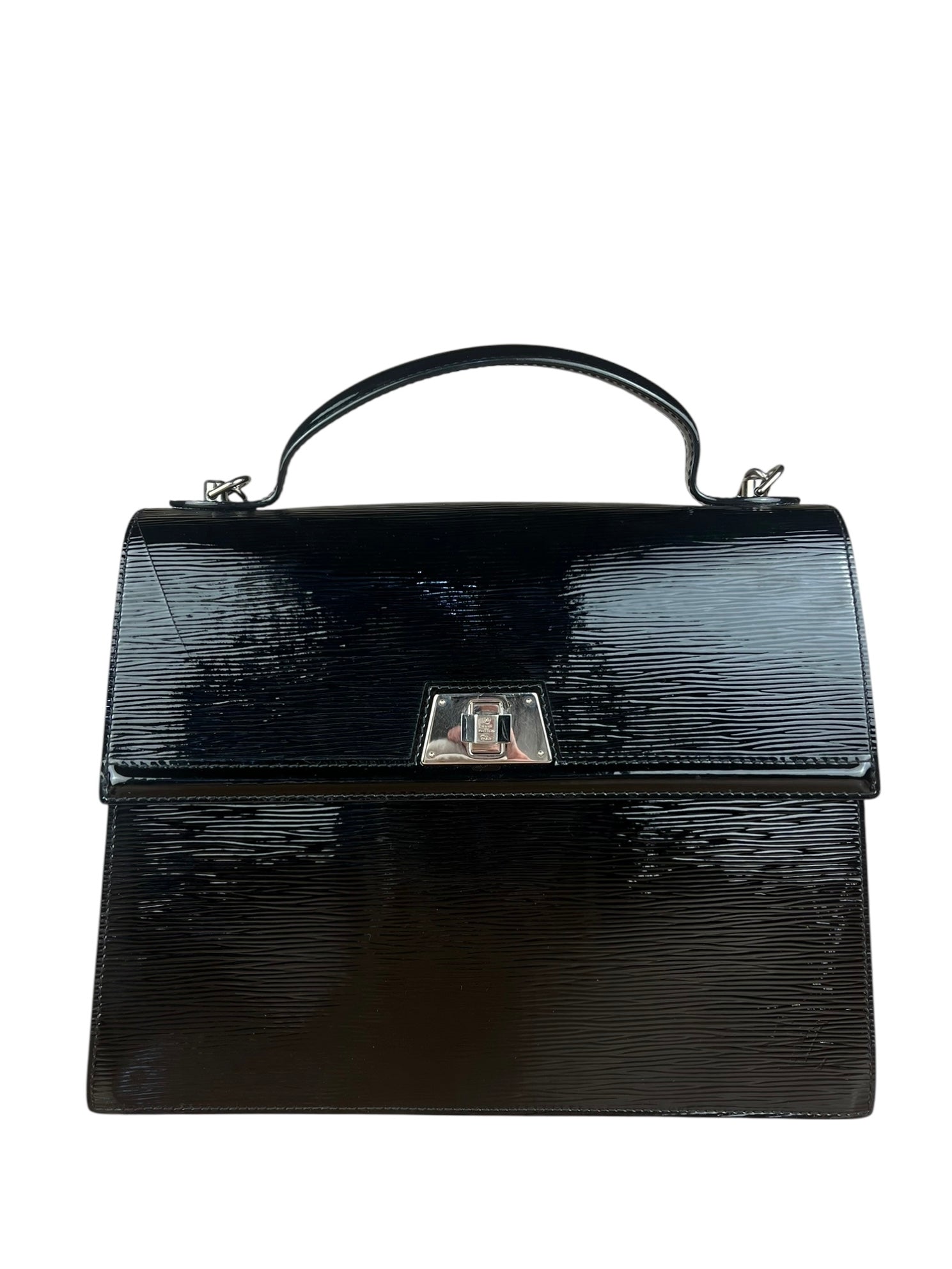 Louis Vuitton Black Electric Epi Sévigné 2Way Handbag