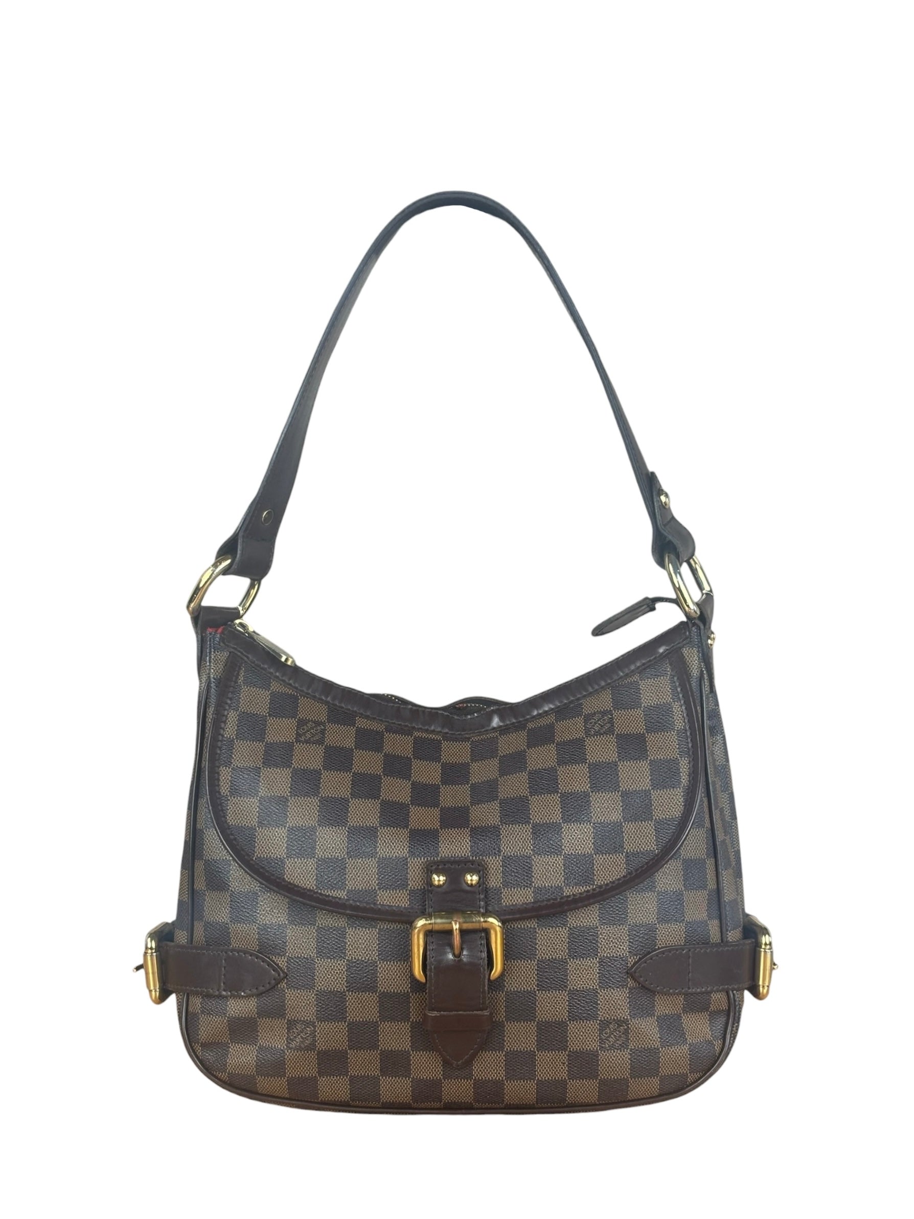 Louis Vuitton Coated Canvas Damier Ebene Highbury Shoulder Bag