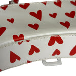 Balenciaga White Leather Hourglass Heart Nano Two-Way Bag